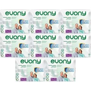 Evony Yetişkin Bezi Bel Bantlı Tekstil Yüzey Ekstra Büyük (XL) 240 Adet (8PK*30)
