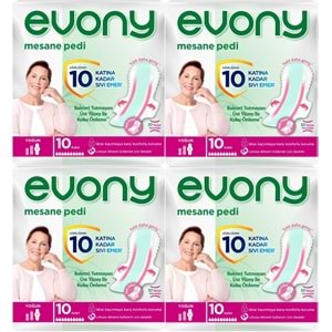Evony Günlük Mesane Pedi Yoğun 40 Adet (4PK*10)