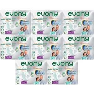 Evony Premium Yetişkin Bezi Bel Bantlı Tekstil Yüzey XL - Ekstra Büyük - Extra Large 240 Adet