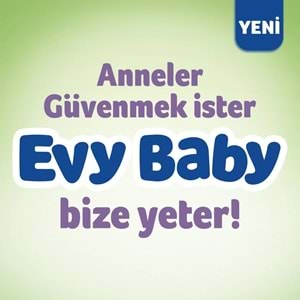 Evy Baby Bebek Bezi 2 Beden 3-6 KG Mini 304 Adet Ekstra Ekonomik Pk