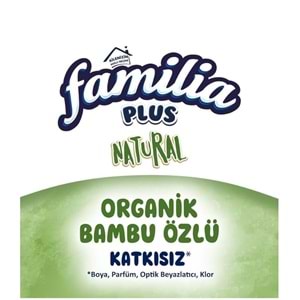 Familia Kağıt Havlu Natural (3 Katlı) Organik Bambu özlü 36 Lı Pk (3PK*12)
