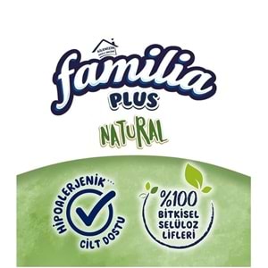 Familia Kağıt Havlu Natural (3 Katlı) Organik Bambu özlü 48 Li Pk (4PK*12)