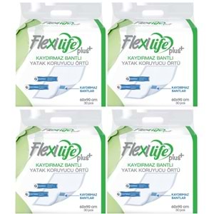Flexi Life Yetişkin Alt Açma Yatak Koruyucu Örtü 60*90CM 120 Adet Kaydırmaz