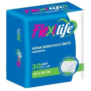 Flexi Life Yetişkin Alt Açma Yatak Koruyucu Örtü 60*90CM Klasik 120 Adet (4PK*30)