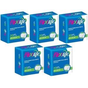 Flexi Life Yetişkin Alt Açma Yatak Koruyucu Örtü 60*90CM Klasik 150 Adet (5PK*30)