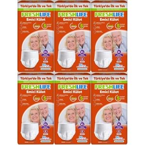 FreshLife Emici Külot Yetişkin Bezi XL Ekstra Büyük 180 Adet (6PK*30)