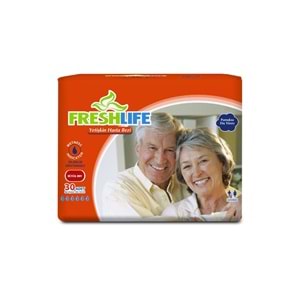 FreshLife Yetişkin Bezi Bel Bantlı L - Large - Büyük 120 Adet (4PK*30)