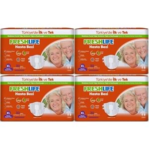 FreshLife Yetişkin Bezi Bel Bantlı XL - Ekstra Large - Extra Large 120 Adet (4PK*30)