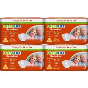 FreshLife Yetişkin Bezi Bel Bantlı S - Küçük - Small 120 Adet (4PK*30)