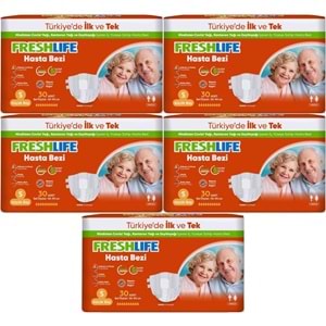 FreshLife Yetişkin Bezi Bel Bantlı S - Küçük - Small 150 Adet (5PK*30)
