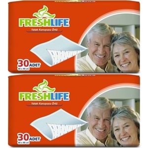 FreshLife Yetişkin Yatak Koruyucu 60*90CM 60 Adet (2PK*30)