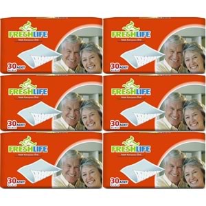 FreshLife Yetişkin Yatak Koruyucu 60*90CM 180 Adet (6PK*30)