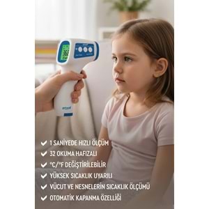 Getwell (Avantaj Pk 2) Ateş Ölçer Kızıl Ötesi Alından - Temassız / Üst Koldan Tansiyon Ölçme Aleti