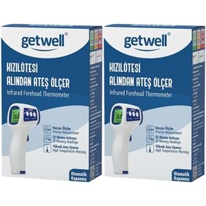 Getwell Ateş Ölçer Kızıl Ötesi Alından - Temassız - Uzaktan (Yetişkin & Bebek & Çocuk) (2 Li Set)
