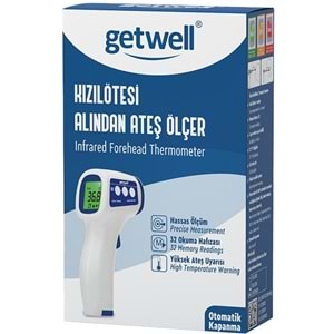 Getwell Ateş Ölçer Kızıl Ötesi Alından - Temassız - Uzaktan (Yetişkin & Bebek & Çocuk) (3 Lü Set)