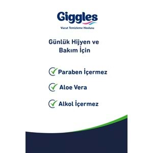 Giggles Yetişkin Vücut Temizleme Islak Mendil Havlu 250 Yaprak XL (Beyaz Sabun Kokulu) (5PK*50)