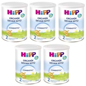Hipp Organik Combiotic Bebek Sütü 350GR No:2 (5 Li Set)