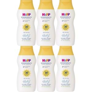 Hipp Babysanft Bebek Güneş Sütü 200Ml (30 Faktör) (6 Lı Set)