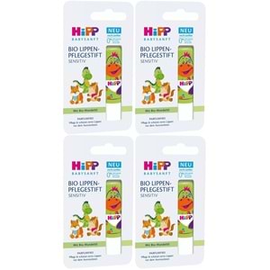 Hipp Babysanft Organik Dudak Nemlendiricisi Ultra Sensıtıv 4.8GR (Yeşil) (4 Lü Set)