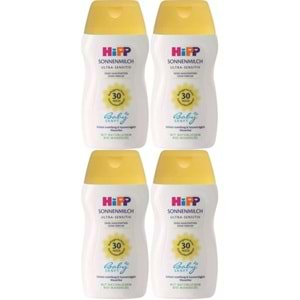 Hipp Babysanft Güneş Kremi -Yüz için Sonnen Gesıchtscreme 30 Faktör Ultra Sensıtıv 50ML (4 Lü Set)