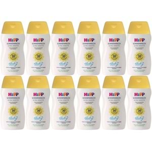 Hipp Babysanft Güneş Kremi -Yüz için Sonnen Gesıchtscreme 30 Faktör Ultra Sensıtıv 50ML (12 Li Set)