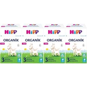 Hipp Organik Keçi Sütü Bazlı Devam Sütü 400GR No:3 (12.Aydan İtibaren) (4 Lü Set)