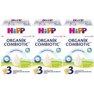 Hipp Organik Combiotic Devam Sütü 600GR No:3 (1 Yaşından İtibaren) (3 Lü Set)