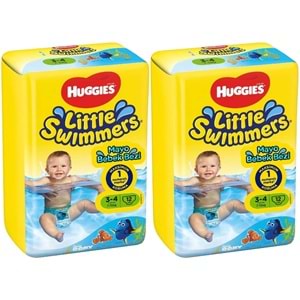 Huggıes Little Swımmers Mayo Bebek Bezi 3-4 Beden 7-15 KG 24 Adet 2PK*12