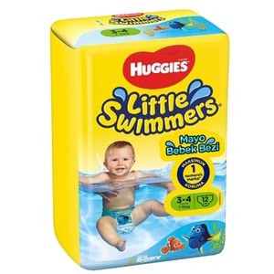 Huggıes Little Swımmers Mayo Bebek Bezi 3-4 Beden 7-15 KG 48 Adet 4Pk*12