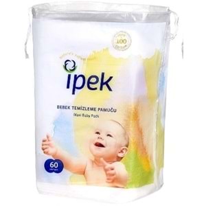 İpek Bebek Temizleme Pamuğu 960 Adet (16Pk*60)