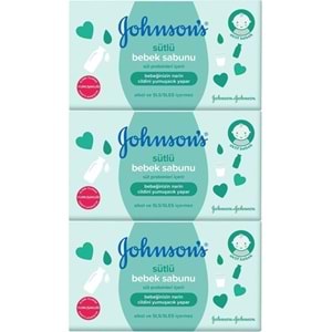 Johnsons Baby Bebek Sabunu 90Gr Sütlü (3 Lü Set)