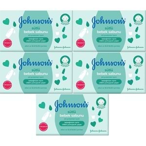 Johnsons Baby Bebek Sabunu 90Gr Sütlü (5 Li Set)