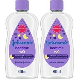 Johnsons Baby Bebek Yağı 300ML Bedtime (Uyku Rutini) (2 Li Set)