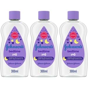 Johnsons Baby Bebek Yağı 300ML Bedtime (Uyku Rutini) (3 Lü Set)