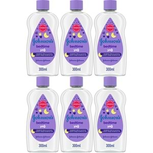 Johnsons Baby Bebek Yağı 300ML Bedtime (Uyku Rutini) (6 Lı Set)