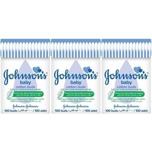 Johnsons Baby Kulak Temizleme Çubuğu 100 Adet (3 Lü Set)