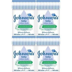Johnsons Baby Kulak Temizleme Çubuğu 100 Adet (4 Lü Set)