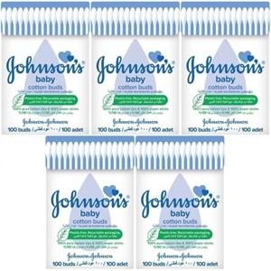 Johnsons Baby Kulak Temizleme Çubuğu 100 Adet (5 Li Set)