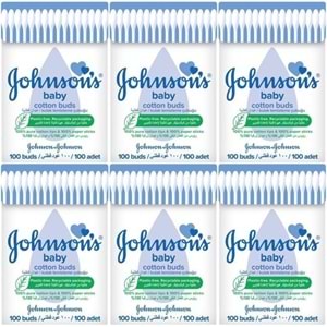 Johnsons Baby Kulak Temizleme Çubuğu 100 Adet (6 Lı Set)
