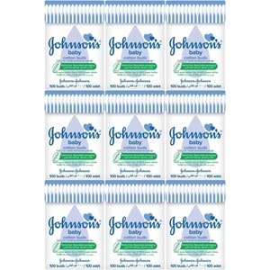 Johnsons Baby Kulak Temizleme Çubuğu 100 Adet (9 Lu Set)