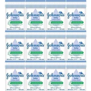 Johnsons Baby Kulak Temizleme Çubuğu 100 Adet (12 Li Set)