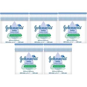 Johnsons Baby Kulak Temizleme Çubuğu 200 Adet (5 Li Set)