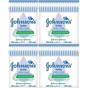 Johnsons Baby Kulak Temizleme Çubuğu 100 Adet + 200 Adet Toplam 600 Adet (Karma Set)