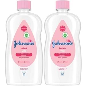 Johnsons Baby Bebek Yağı 500ML Nemlendirici (Pembe) (2 Li Set)