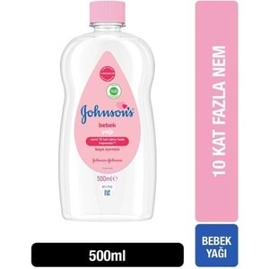 Johnsons Baby Bebek Yağı 500ML Nemlendirici (Pembe) (6 Lı Set)