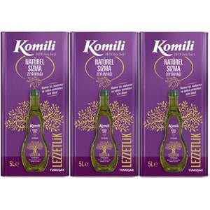 Komili Zeytinyağı 15LT Natural Ege Sızması (Teneke) (3PK*5LT)