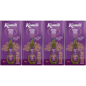 Komili Zeytinyağı 20LT Natural Ege Sızması (Teneke) (4PK*5LT)
