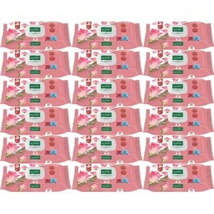 Komili Islak Havlu Mendil 90 Yaprak Gül Kokulu (18 Li Set) Pratik Kapaklı (1620 Yaprak)
