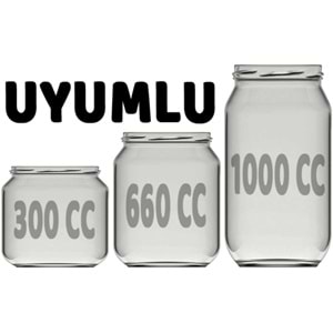 SBK Konserve Kavanoz Kapağı Büyük Standart (82mm) 600 Lü Set