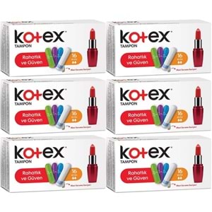 Kotex Tampon Mini 96 Lı Set (6PK*16)